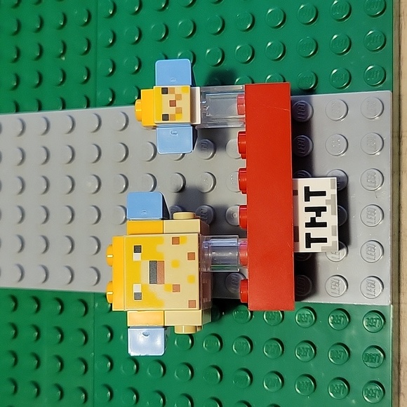 Lego Minecraft Puffer Fish From Coral Reef Big & Small - Picture 2 of 2